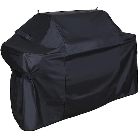 Grill Cover, 29 In W, 42 In H, PolyesterPVC, Black
